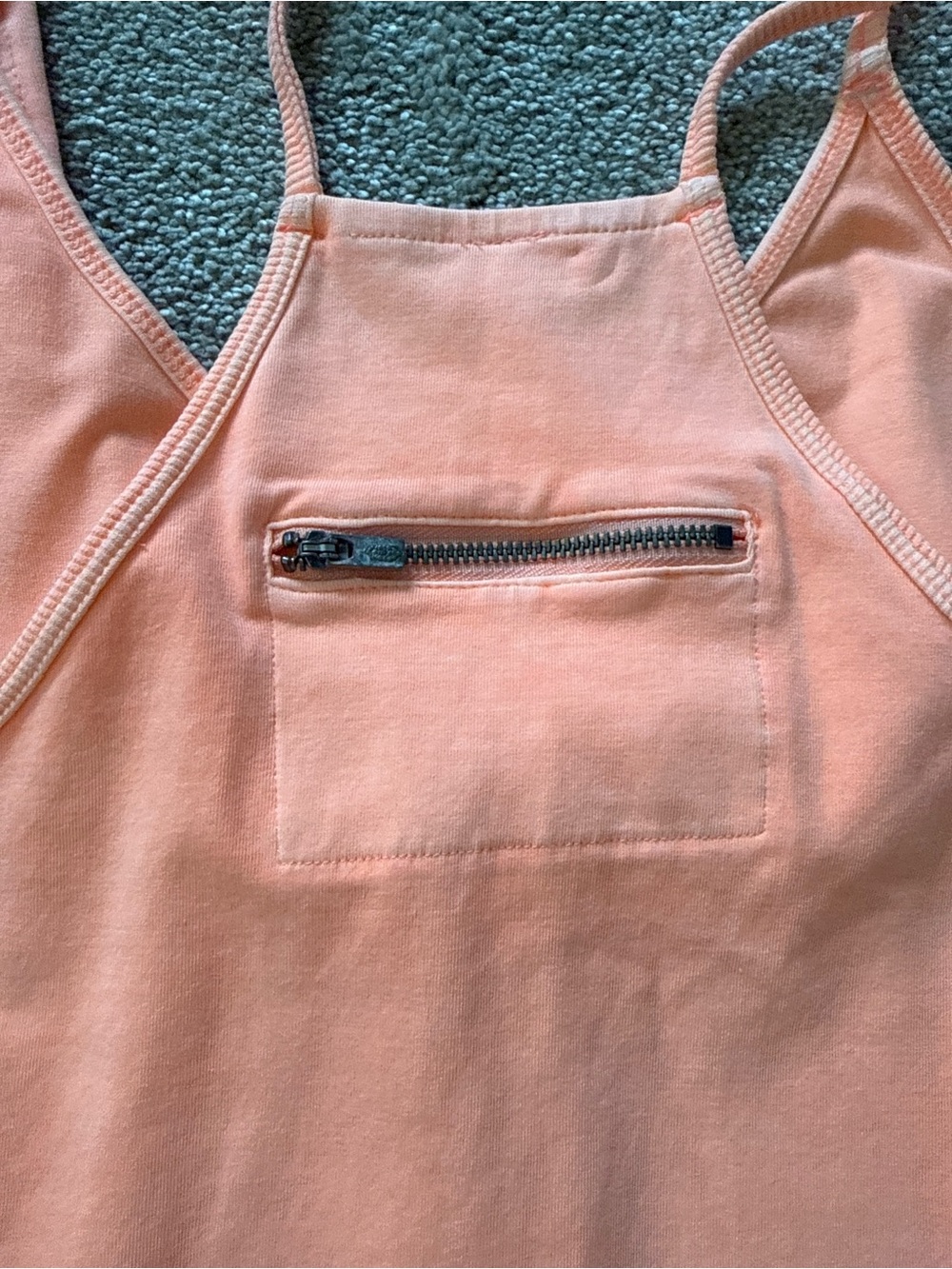 FP Movement Hot Shot Onesie Romper Jumpsuit Neon Peach Large NWT - Picture 5 of 8
